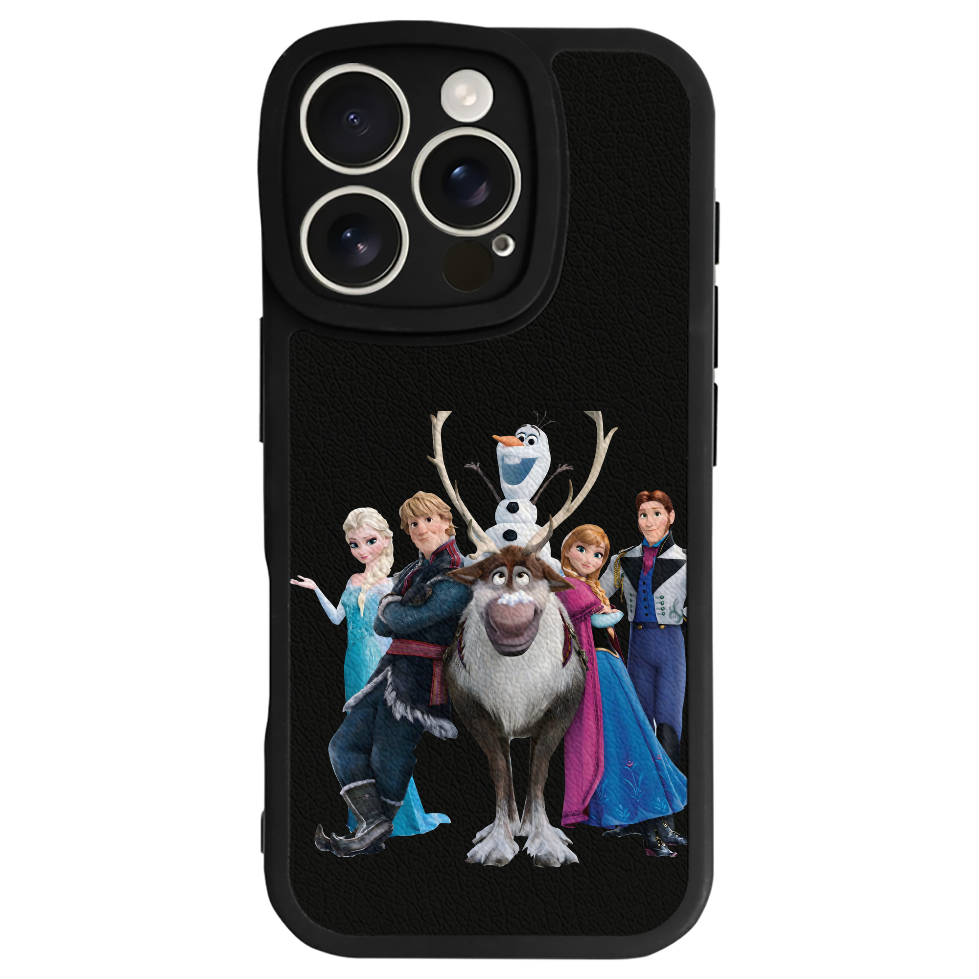 （画像用） アナと雪の女王 アンナ エルサ Frozen Anna Elsa 【iPhone 16シリーズ対応】シリコンスマホケース（レザー調） 材質：シリコン